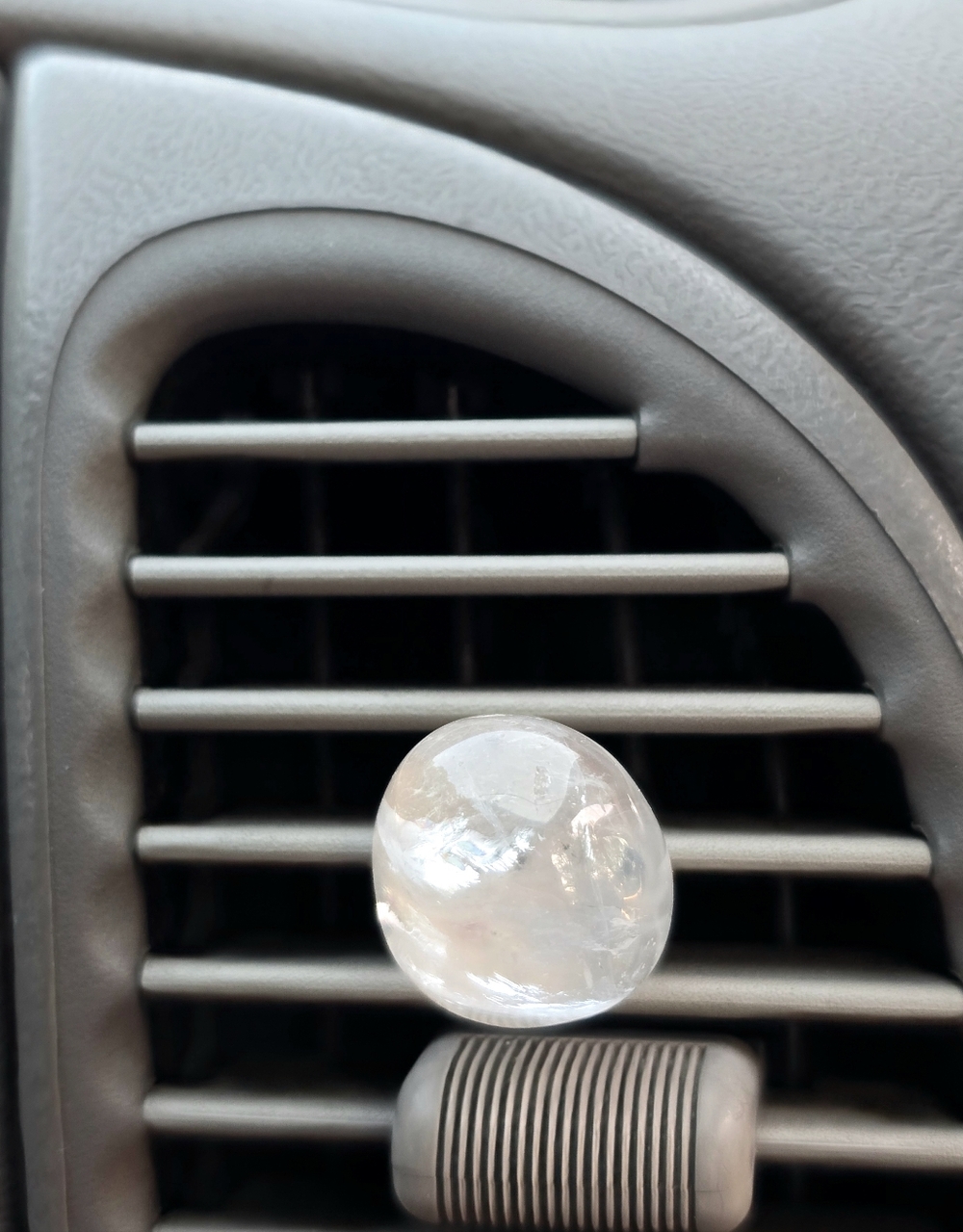 Clear Quartz Crystal Car Air Vent Clip